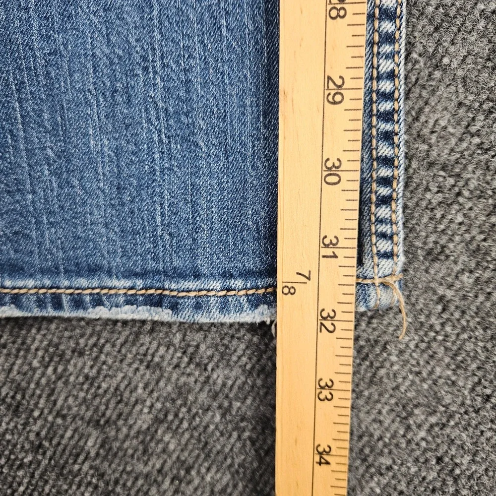 Silver Zac Relaxed Fit Straight Jeans Men's 31x32 EMC Denim Flap Pocket Med Wash